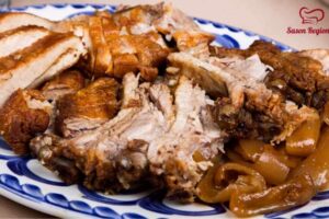 Receta para preparar Carnitas estilo Michoacán para 6 personas