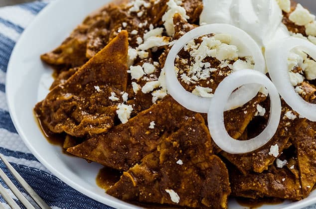 Chilaquiles de Mole
