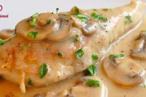 Pollo en crema de champiñones: Receta fácil con pocos ingredientes