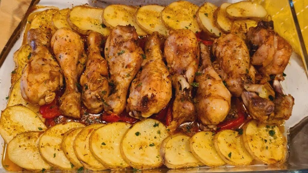 Pollo con papas casero